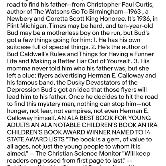 A Week in the Woods (unread) Bub, Not Buddy / 2 hardcover books - Picture 9 of 9